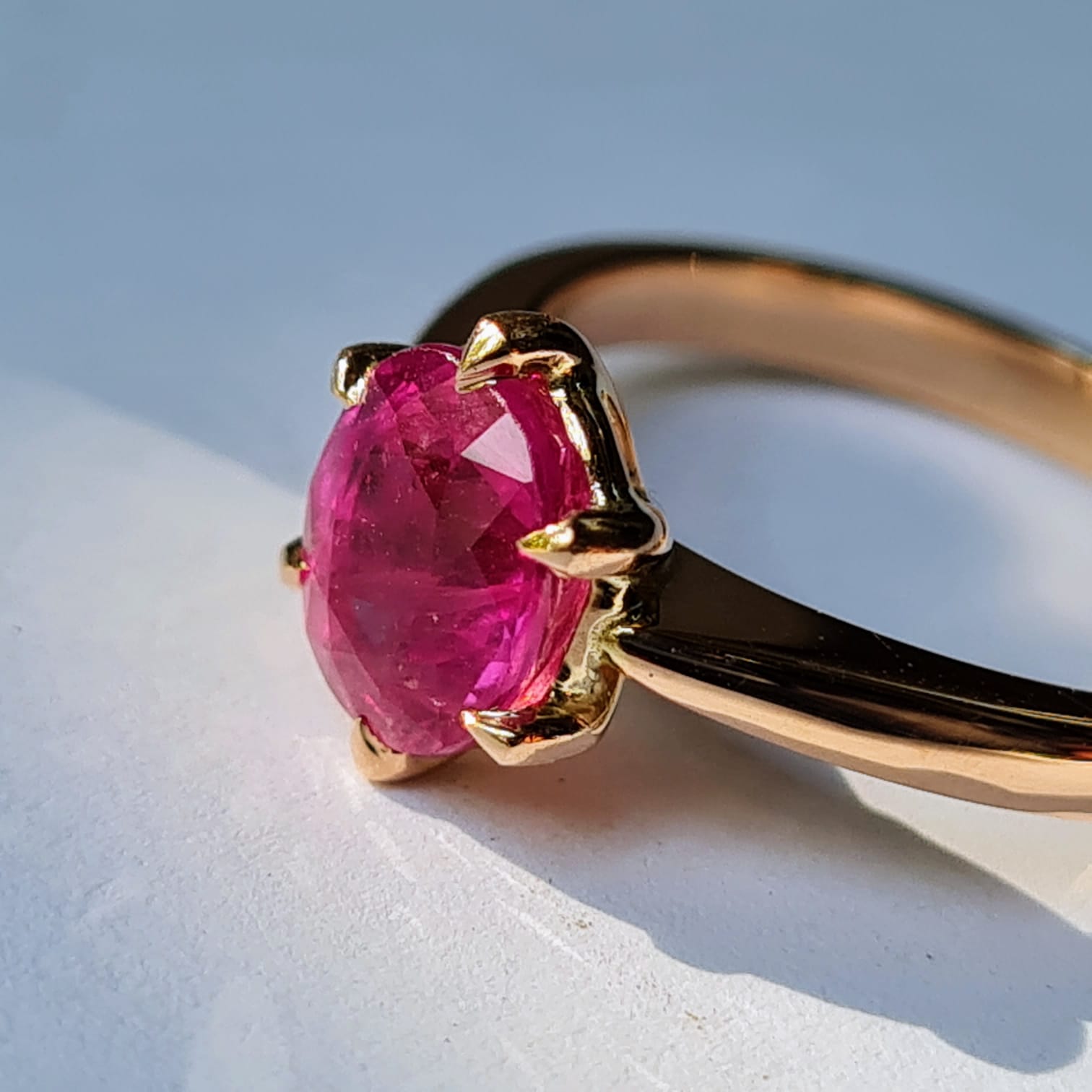 inel aur galben 18k adam eve diamonds