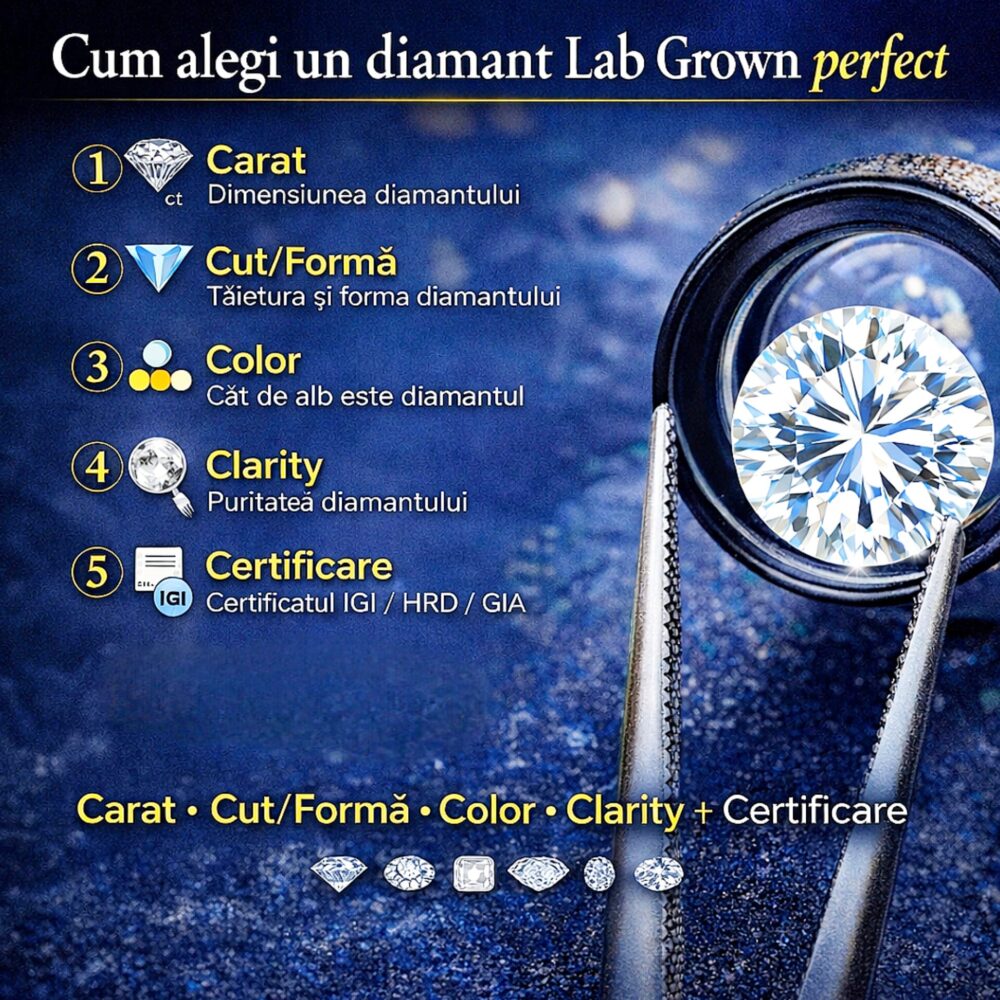 Cum alegi un diamant Lab Grown perfect