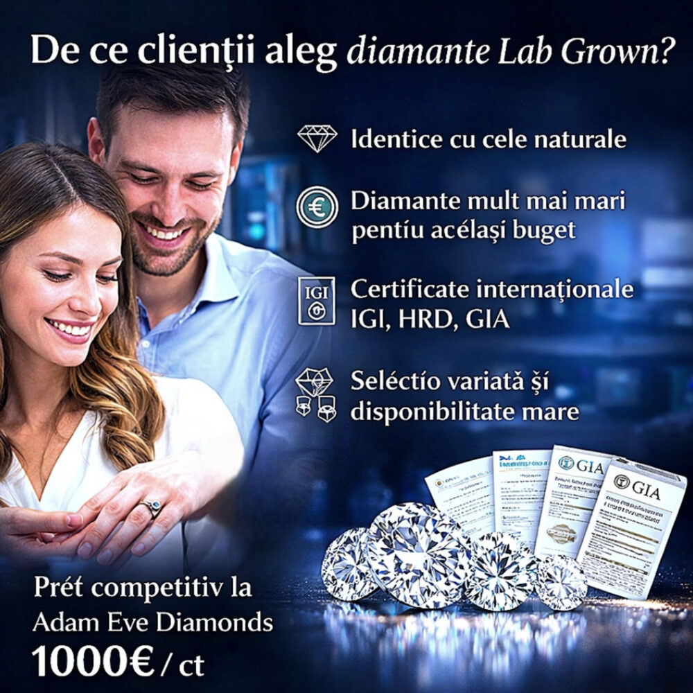 De ce clienții aleg diamante Lab Grown