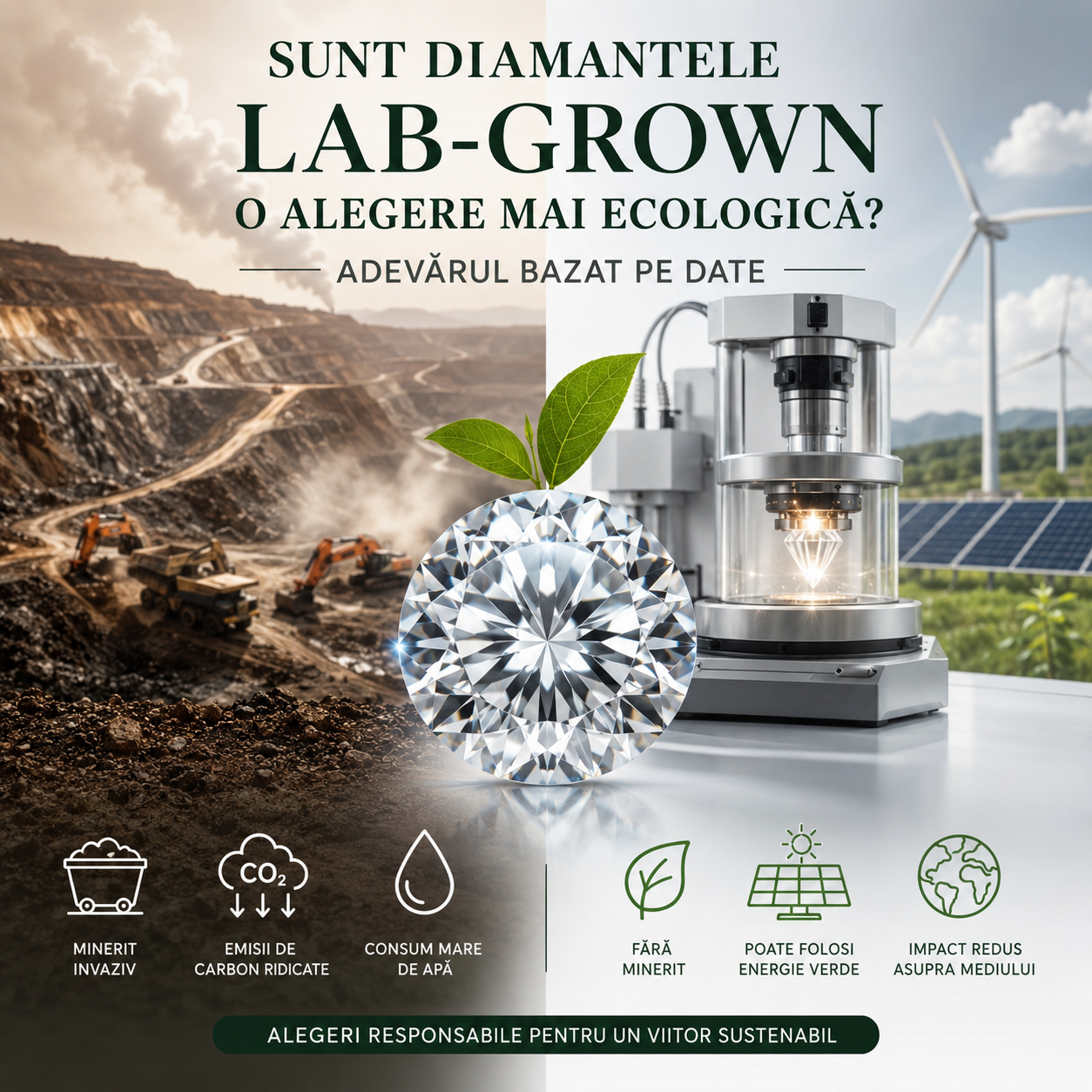 Diamantele Lab-Grown - opțiunea ecologică